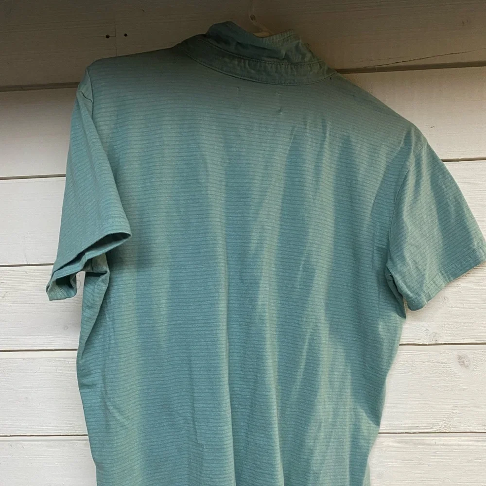 BILLABONG SEA GREEN MEN MEDIUM POLO POCKET SHIRT NWOT EUC - Picture 2 of 7